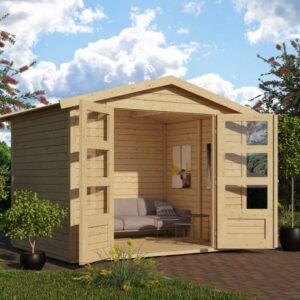 Almind havehus i træ 4,2m2 Ubehandlet Uden gulv Uden tagpap