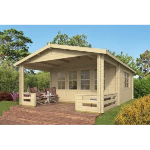 Asheville Bjælkehytte - 58 mm - 407005N - 19,36 mÂ²