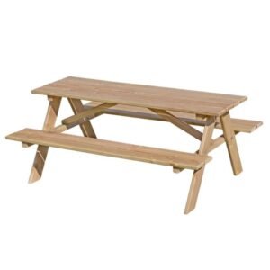 Børne bord-/bænksæt 20 mm lærk (Fri fragt i hele DK)