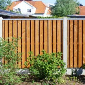 Bræddehegn lodret, grøn trykimp. gran 189x180cm (210cm over jord)