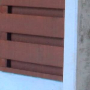 Bræddehegn vandret, trykimp. Gran teakmalet 189x120cm (150cm over jord)