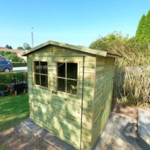 Bronzeklasse: Hamburg redskabsskur 2,61m2 Shingles sort til 2,61m2 (+898,00kr) (ex. tagpapsøm)