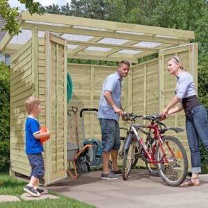 Bronzeklasse: Jmkiil redskabsskur model Oslo 4,32 m2 4,33m2 Inklusiv stolpefødder (+956,00kr)