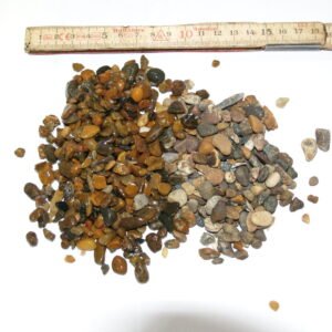 Brune perlesten, 4/8 mm - 1000 kg.