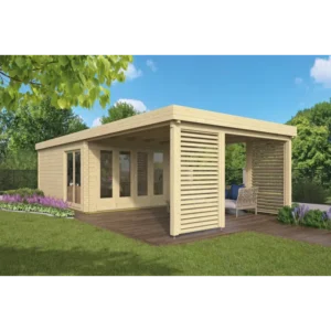 Casper Bjælkehytte - 58 mm - 400879N - 20 mÂ²