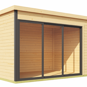 Charnwood model 4 på 9,9m2 i ubehandlet træ