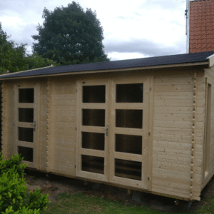 Copenhagen redskabsskur i ubehandlet på 16m2