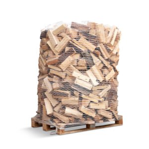 Dansk ovntørret nåletræ i netpalle, 33 cm - 1,15 m3