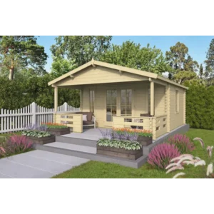 Des Moines Bjælkehytte - 44 mm - 400779N - 17,1 mÂ²