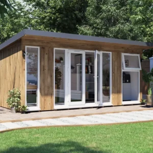 Dominator isoleret hjemmekontor 5,5x2,5m BxD på 13,75m2 - (model 3)