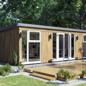 Dominator isoleret hjemmekontor 7,5x3,5m BxD på 26m2 - (model 5)