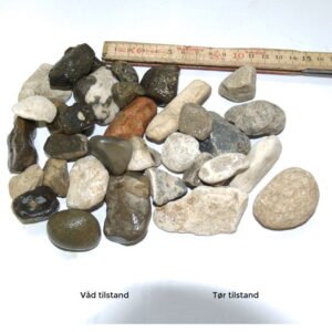 Grå pyntesten / singles, 40/60 mm - 1000 kg.