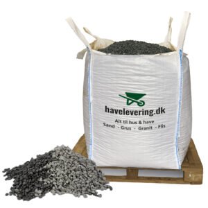 Granitskærver, sort 11 - 16 mm - Gratis fragt i hele DK