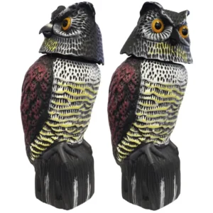 Green-it fugleskræmmer ugle med 360Â° roterende hoved
