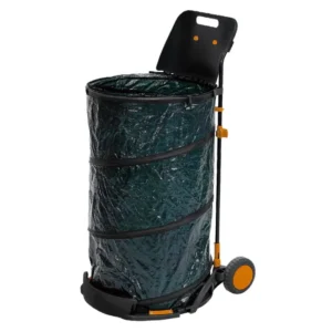 Green-it sammenklappelig haveaffaldsvogn med opsamler 150 liter