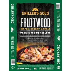 Griller's Gold Fruitwood Træpiller - 9 kg