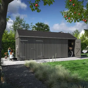 Guldklasse: Classic Multi Havehus 14,5 m² - 3 moduler m/enkelt- og dobbeltdør