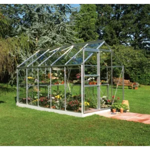 Halls Drivhus Popular 106 m/3 mm hærdet glas - F09896