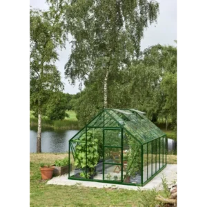 Halls Drivhus Universal 128 grøn m/3 mm glas - F09941