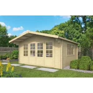 Henderson Bjælkehytte - 58 mm - 407001N - 14,96 mÂ²