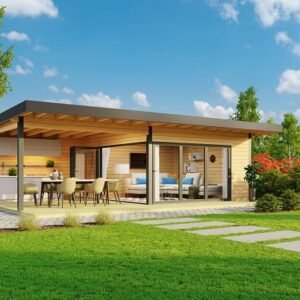 Hjemsted Eksklusiv XL anneks/havehus model 12 i ubehandlet på 19m2 + udhæng