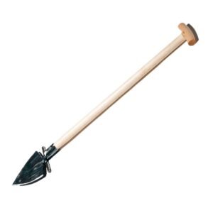 Hjerteformet spade med trin og askeskaft - 105 cm