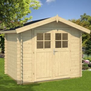 Hjortlund redskabsskur på 4,1m2 i ubehandlet træ