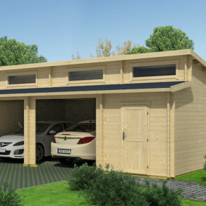 Holte garage med opbevaringsrum på 39,4m2 uden døre