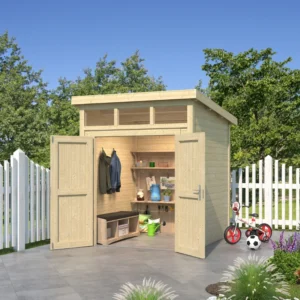 Kastrup havehus med dobbeltdør og topvinduer 3,8m2 Uden tagpap