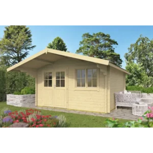 Lansing Bjælkehytte - 58 mm - 400832N - 16 mÂ²