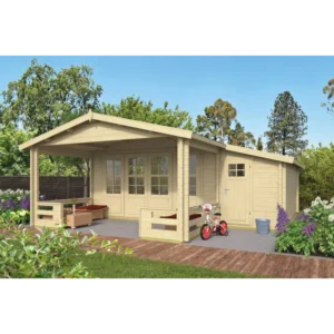 Lincoln Bjælkehytte - 58 mm - 407011N - 19,36 mÂ²