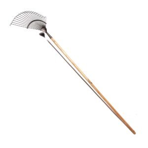 Løvrive med 20 tænder og langt askeskaft - 180 cm