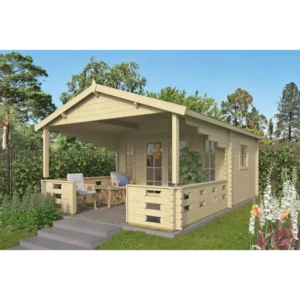 Long Beach Bjælkehytte - 44 mm - 400769N - 12,16 mÂ²