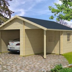 Nibe enkelt garage på 22m2 uden dør