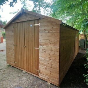 Noa redskabsskur i trykimprægneret træ 14,4 m2: Platinklasse