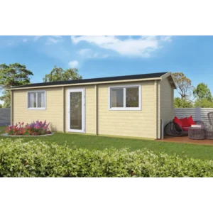 North Las Vegas inkl. 27 mm gulv-tagbrædder Bjælkehytte - 70 mm - 407315N - 29,2868 mÂ²