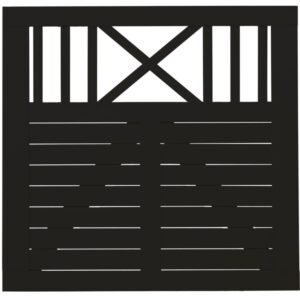 Nostalgi system sort enkeltlåge 100x95cm (BxH)