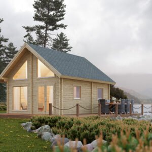 Odder anneks / fritidshus på 28m2 + 11,8m2 hems Shingles rød til Odder (+8.531,00kr) (ex. tagpapsøm)