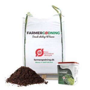 Økologisk Højbedsmuld inkl. havegødning - 1800 liter