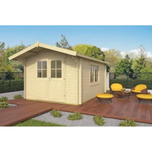 Omaha Bjælkehytte 34 mm - 407234N - 12 mÂ²