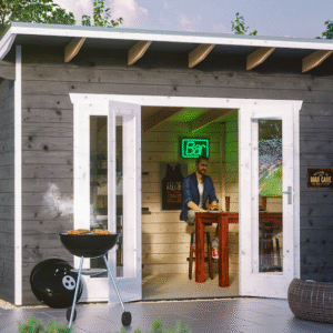 Ordrup havehus model 2 i skifergrå på 12m2