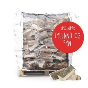 Ovntørret bøg i bigbag - 1,0 m3 - Levering til JYLLAND / FYN