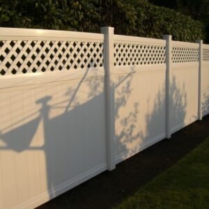 PVC rækværk med espalier og stolper - Platinklasse Hvid 150cm