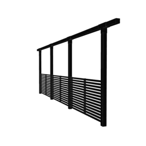 Plus Enkelt Pergola 3 moduler incl. Tokyo hegn - 664x9x218 - 179098-15