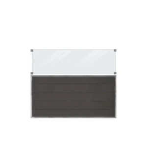 Plus Futura Komposit hegn m/glas 180x144cm 175361-1
