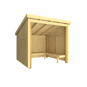 Plus Nordic Bålhytte - 5 mÂ² - Inkl. tagpap og alulister - 1685625-1