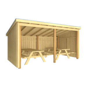 Plus Nordic Madpakkehus 9,5 mÂ² 2 moduler - Inkl. tagpap og alulister - 1685845-1