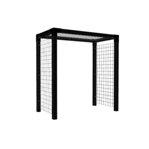 Plus Rosenportal inkl. Sort stålespalie - 198x108x208 cm - 179079-15