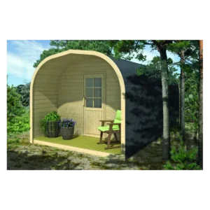 Portland Bjælkehytte 28 mm - 437029 Inkl. Termoglas + shingels - 17,56 mÂ²