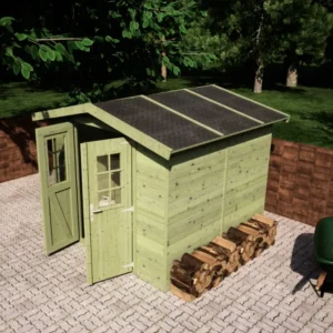 Redskabsskur i elementer model Brügge 4,8 m² - Sølvklasse